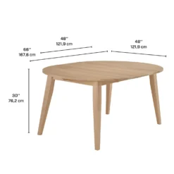 Table à manger ronde extensible (48