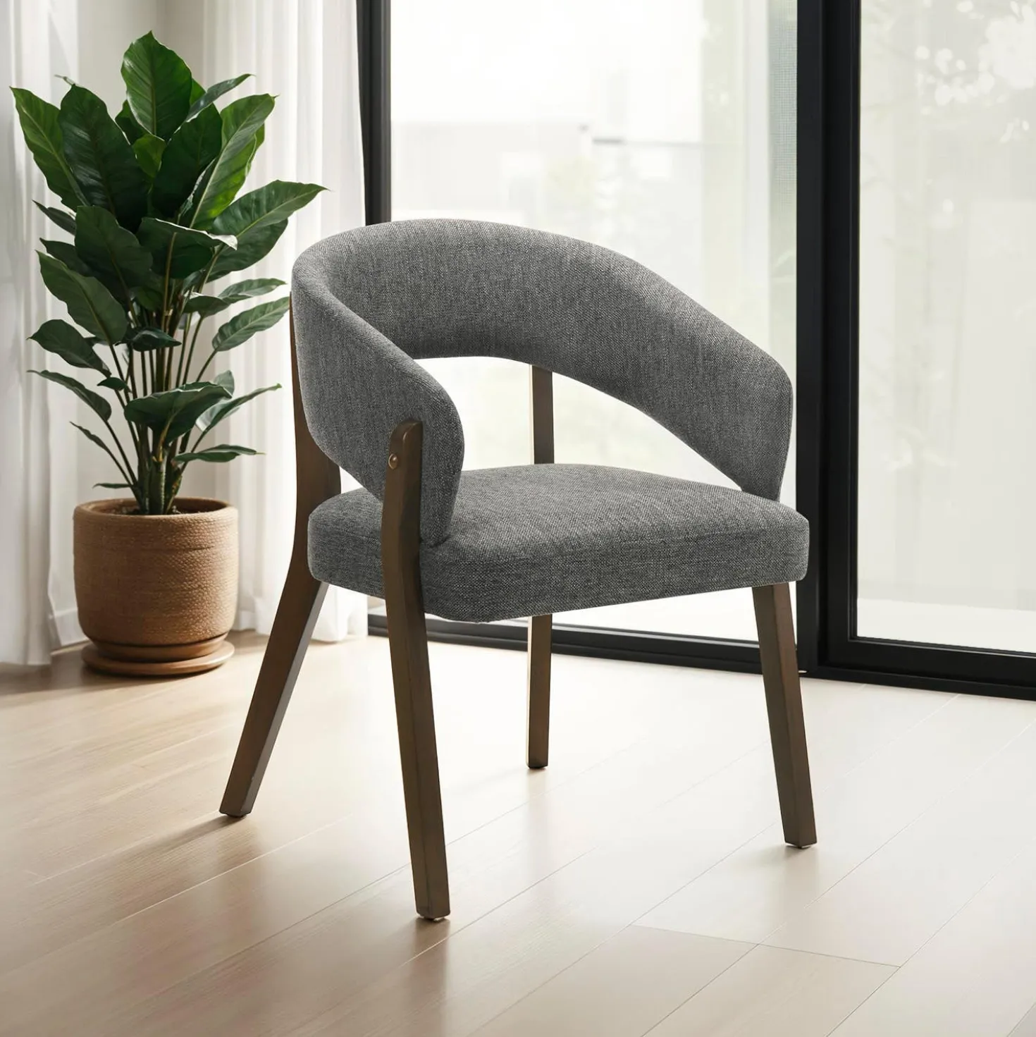 Table à manger ronde extensible (48 à 83") à piédestal avec 4 chaises