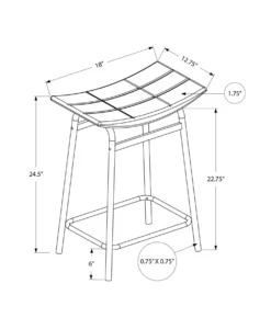 Tabouret de bar (boîte de 2)