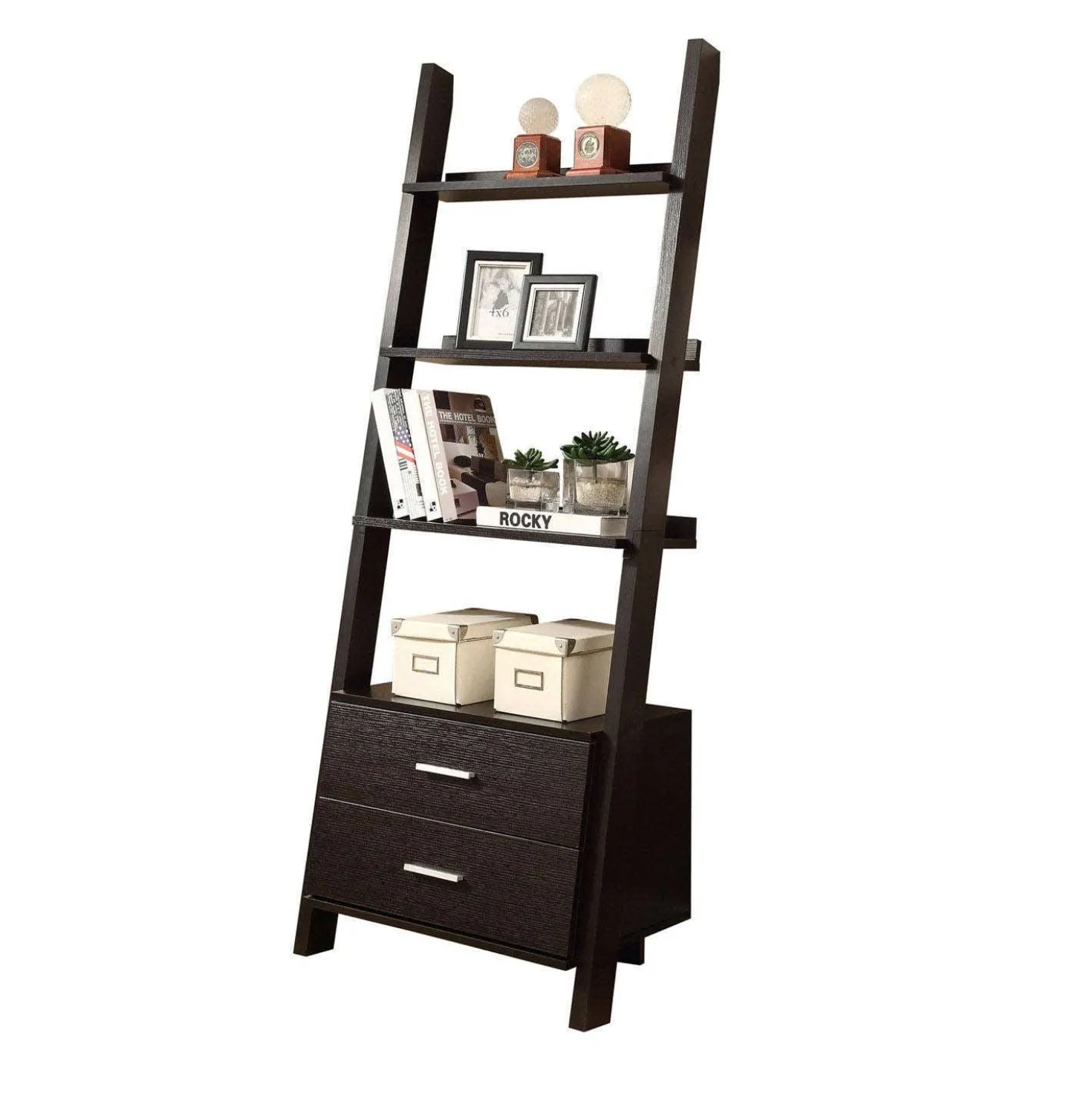 Étagère - 69"H, bibliotheque avec 2 tiroirs espresso - Monarch