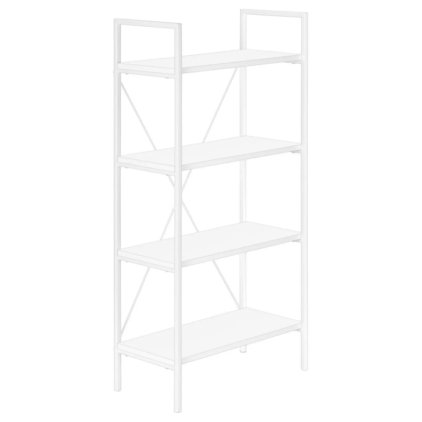 Étagère - 48"H, blanc, métal blanc - Monarch
