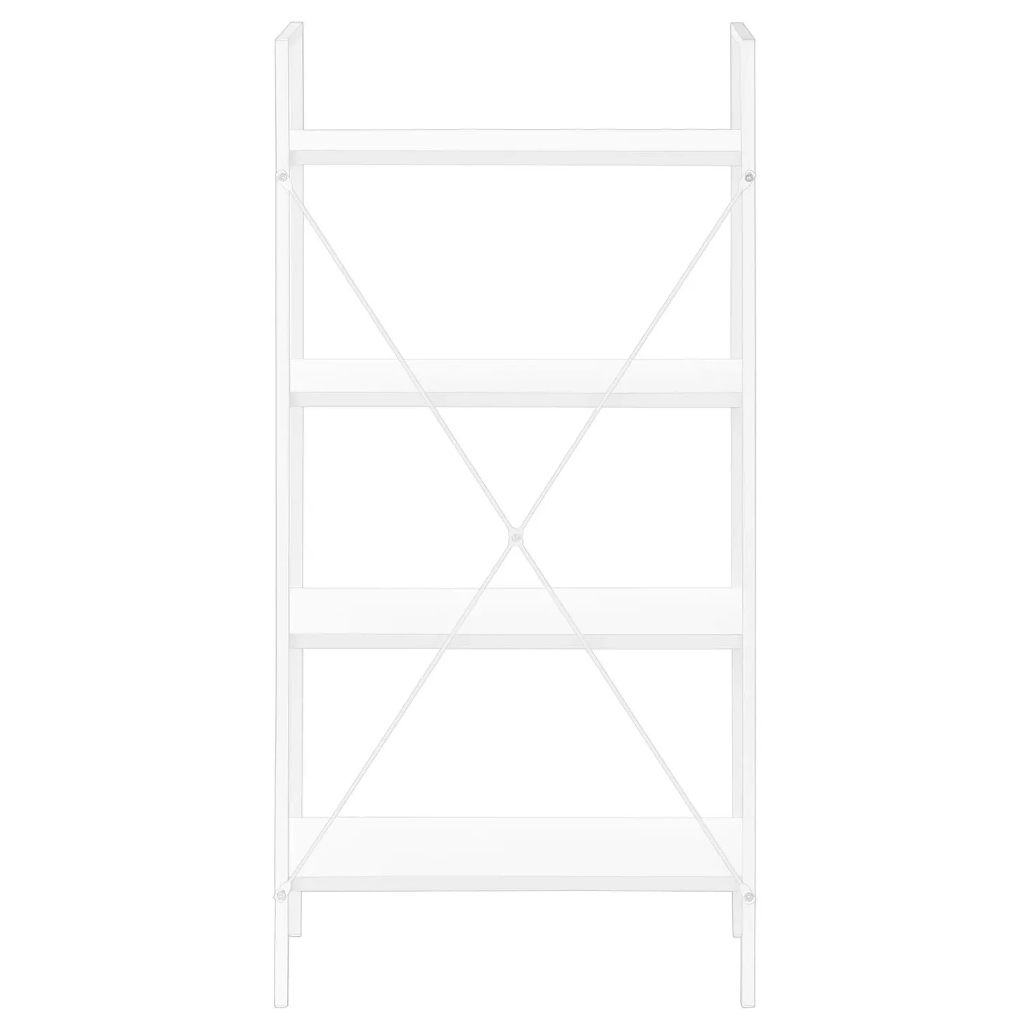 Étagère - 48"H, blanc, métal blanc - Monarch