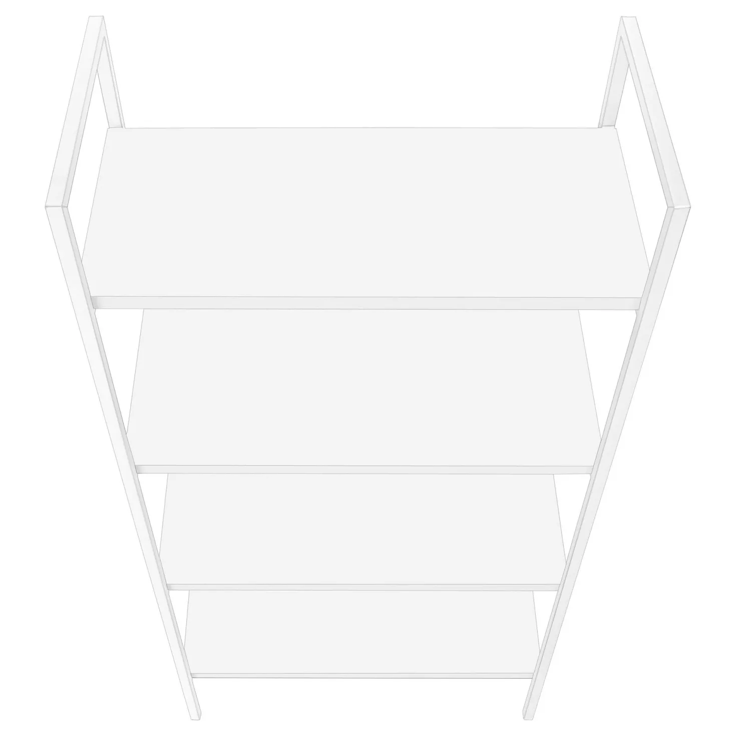 Étagère - 48"H, blanc, métal blanc - Monarch