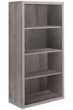 Étagère - 48"H, bois taupe avec tablette ajustable - Monarch