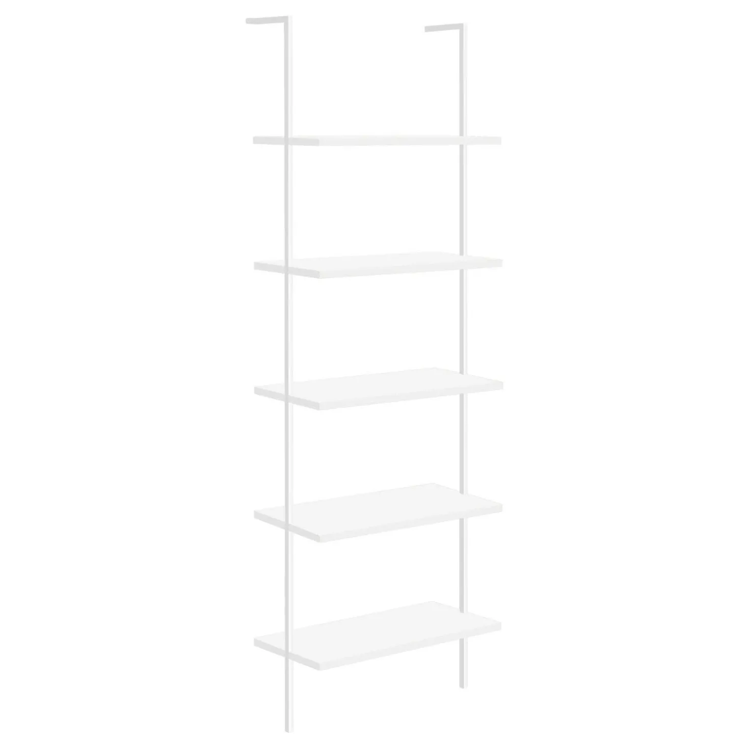 Étagère - 72"H, echelle blanc, métal blanc - Monarch