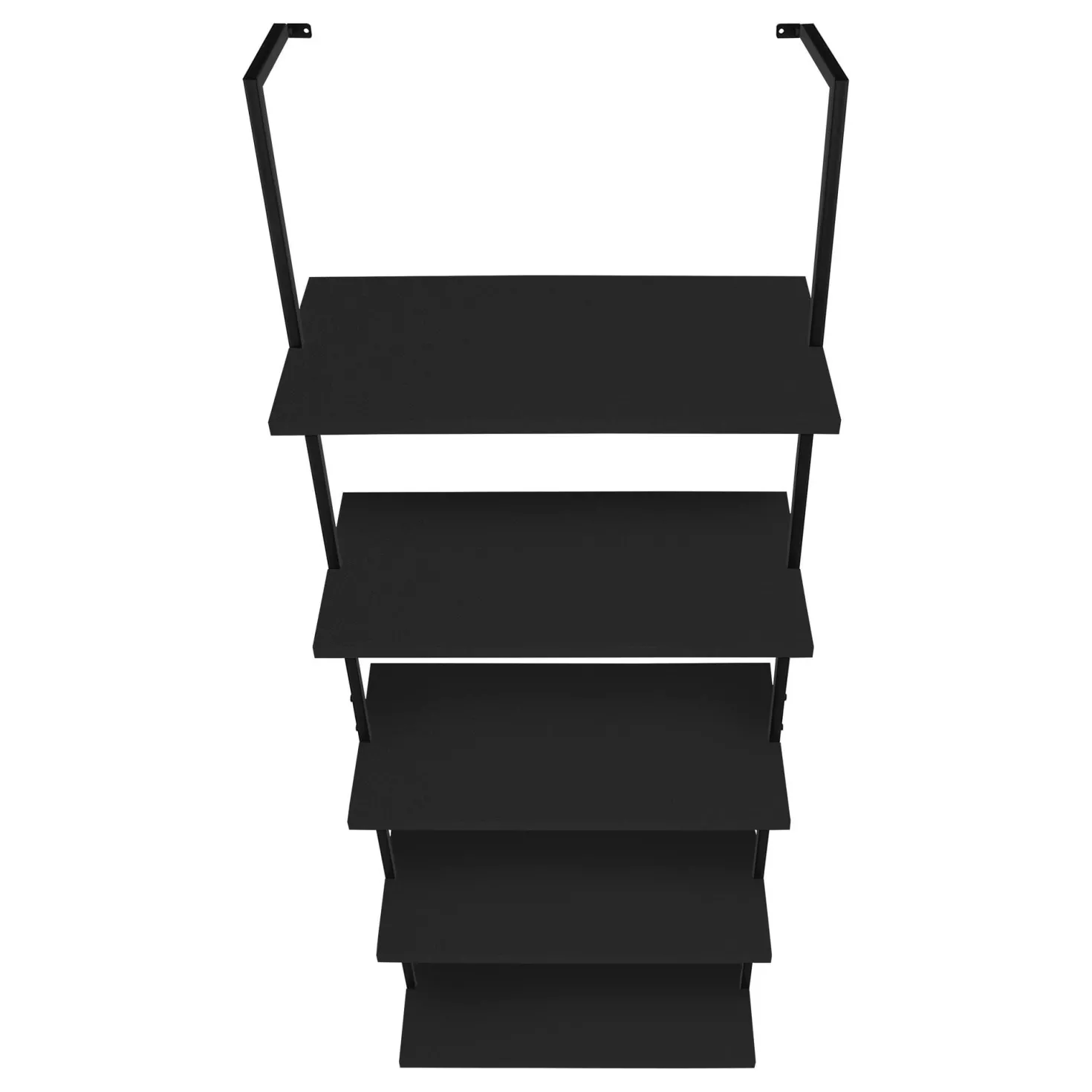 Étagère - 72"H, echelle noir, métal noir - Monarch