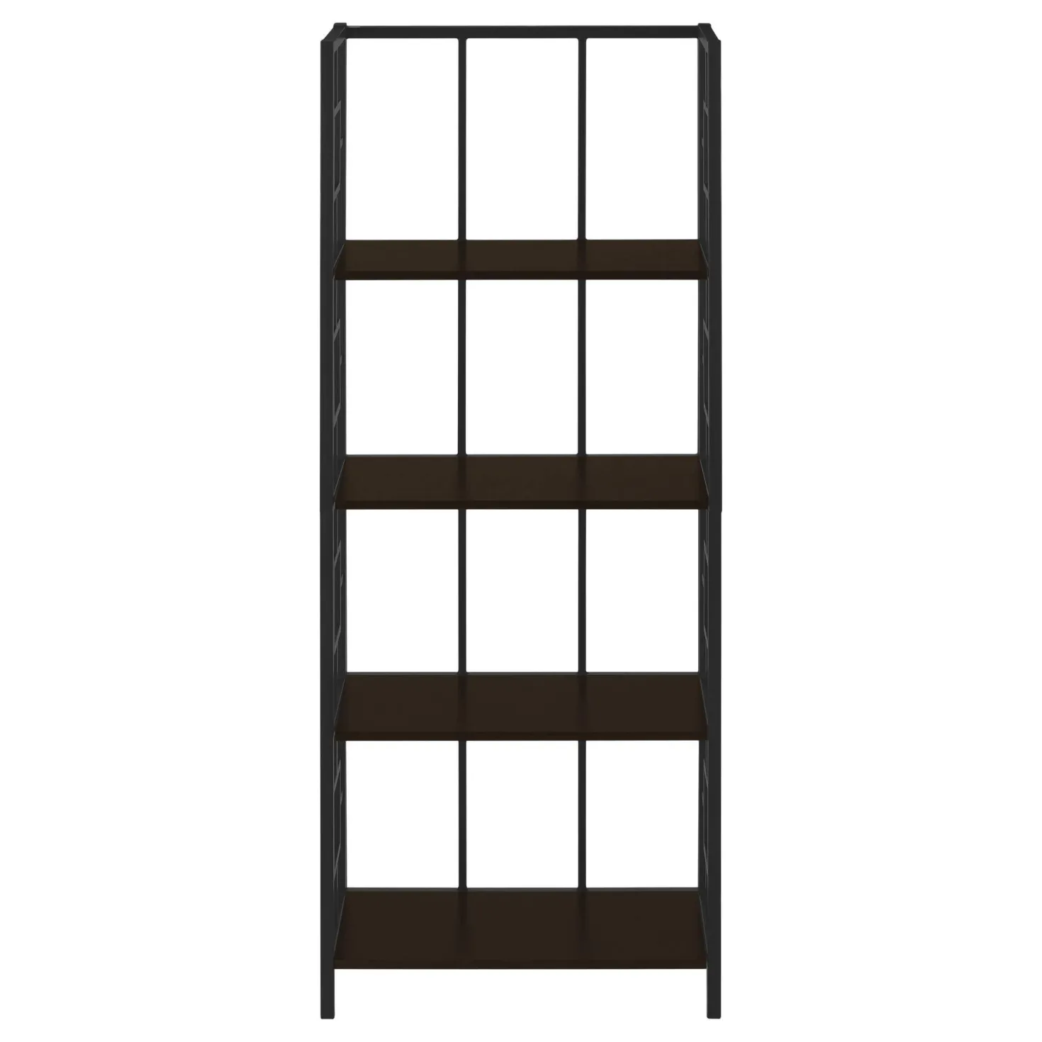 Étagère - 62"H, espresso, métal noir - Monarch