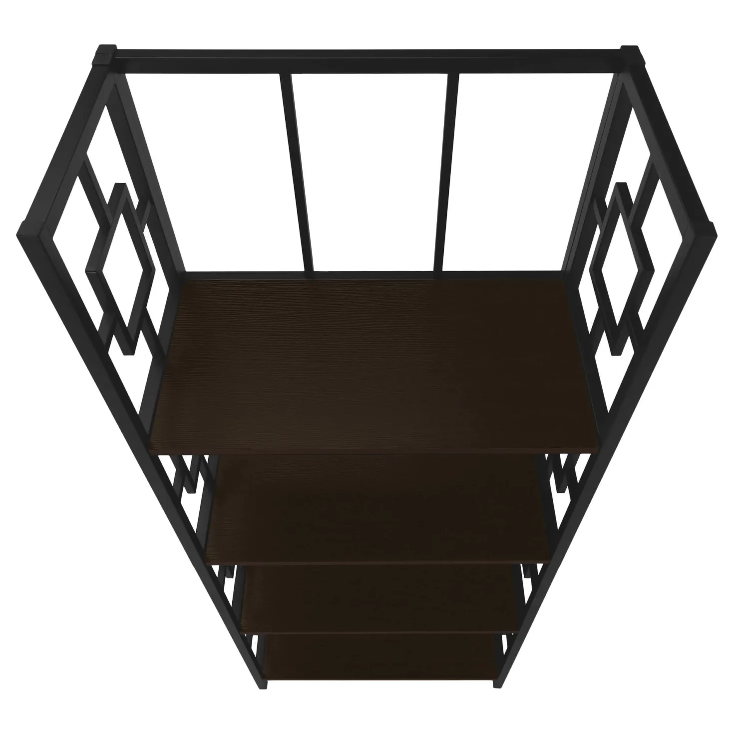 Étagère - 62"H, espresso, métal noir - Monarch