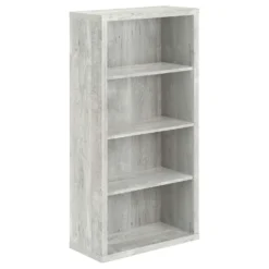 Étagère - 48"H, faux bois gris, tablettes ajustable - Monarch