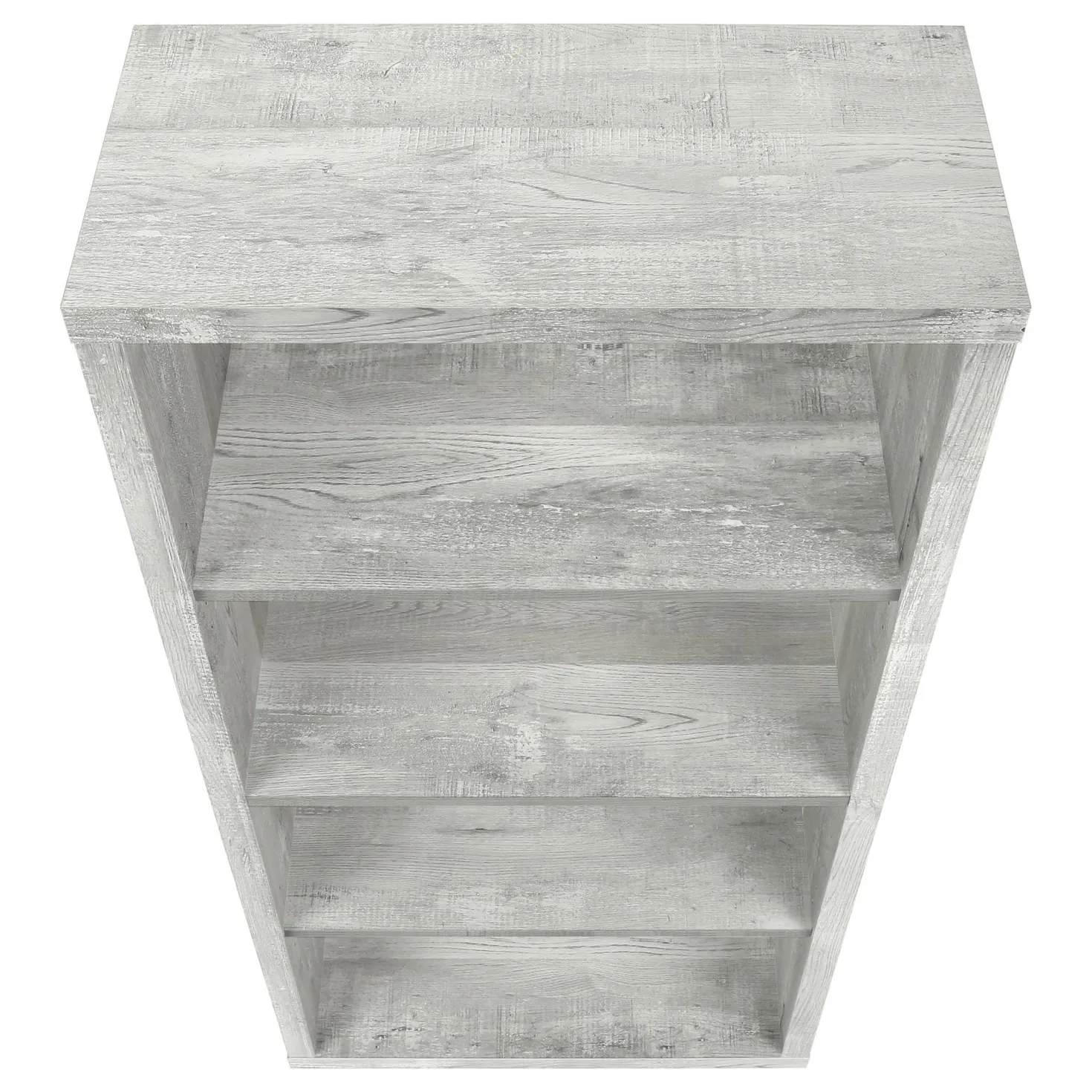 Étagère - 48"H, faux bois gris, tablettes ajustable - Monarch