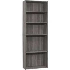 Étagère - 72"H, gris avec 5 tablettes - Monarch