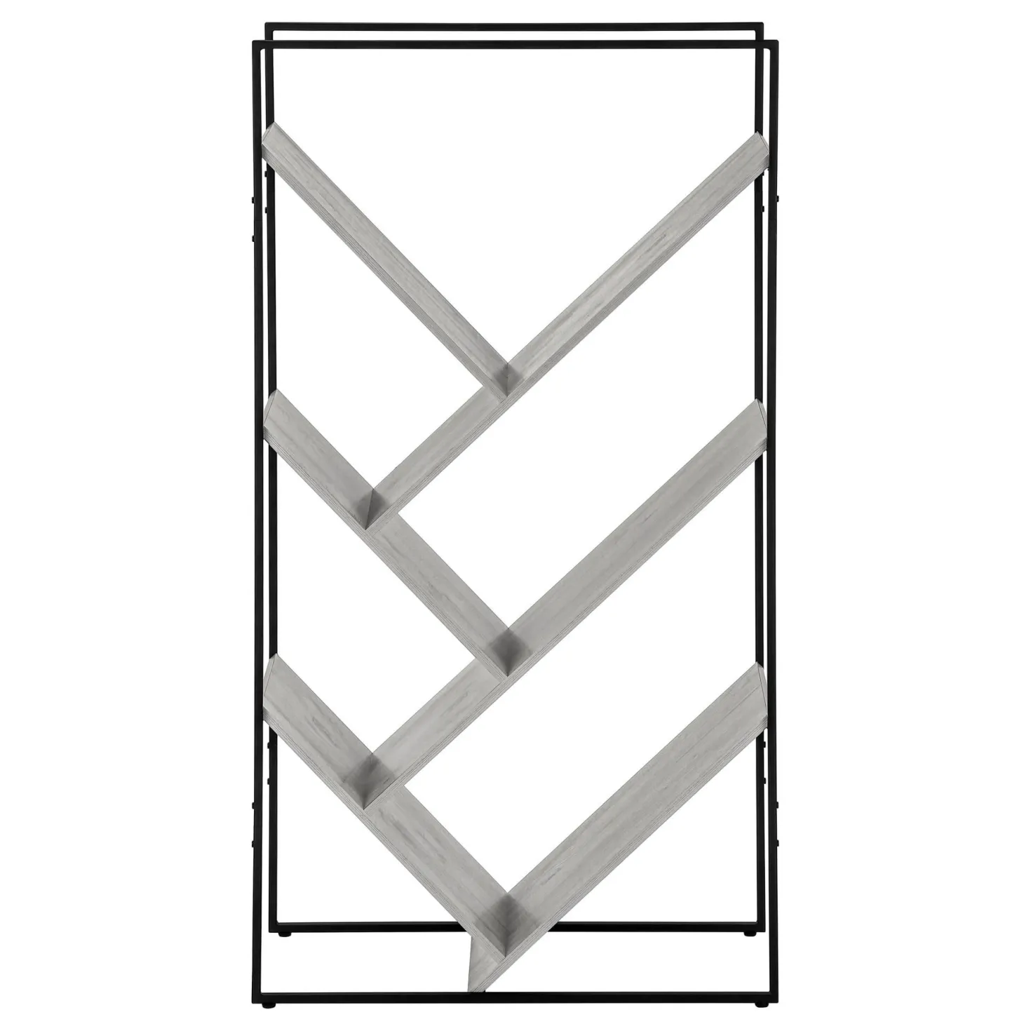Étagère - 60"H, gris, métal noir - Monarch