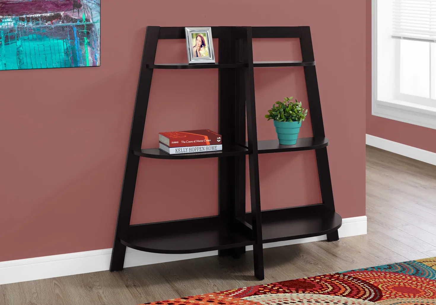 Étagère - 48"H, étagère d'appoint espresso - Monarch