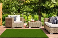 Tapis extérieur de faux gazon vert - 2 x 6