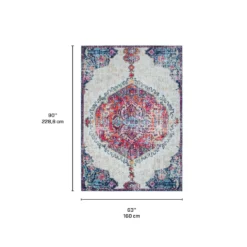 Tapis intérieur lavable à la machine - 5 x 7