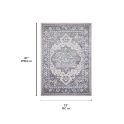 Tapis intérieur lavable à la machine - 5 x 7