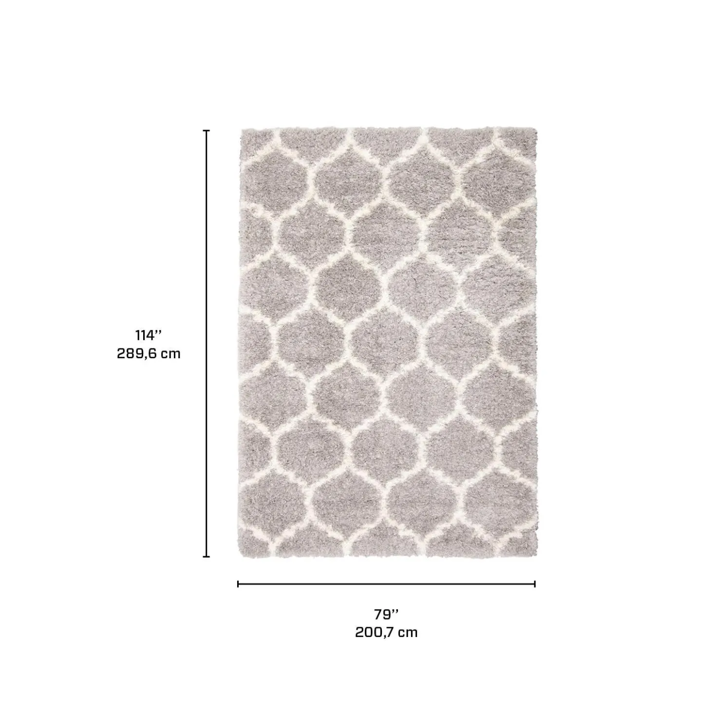 Tapis intérieur à poils longs - 7 x 10