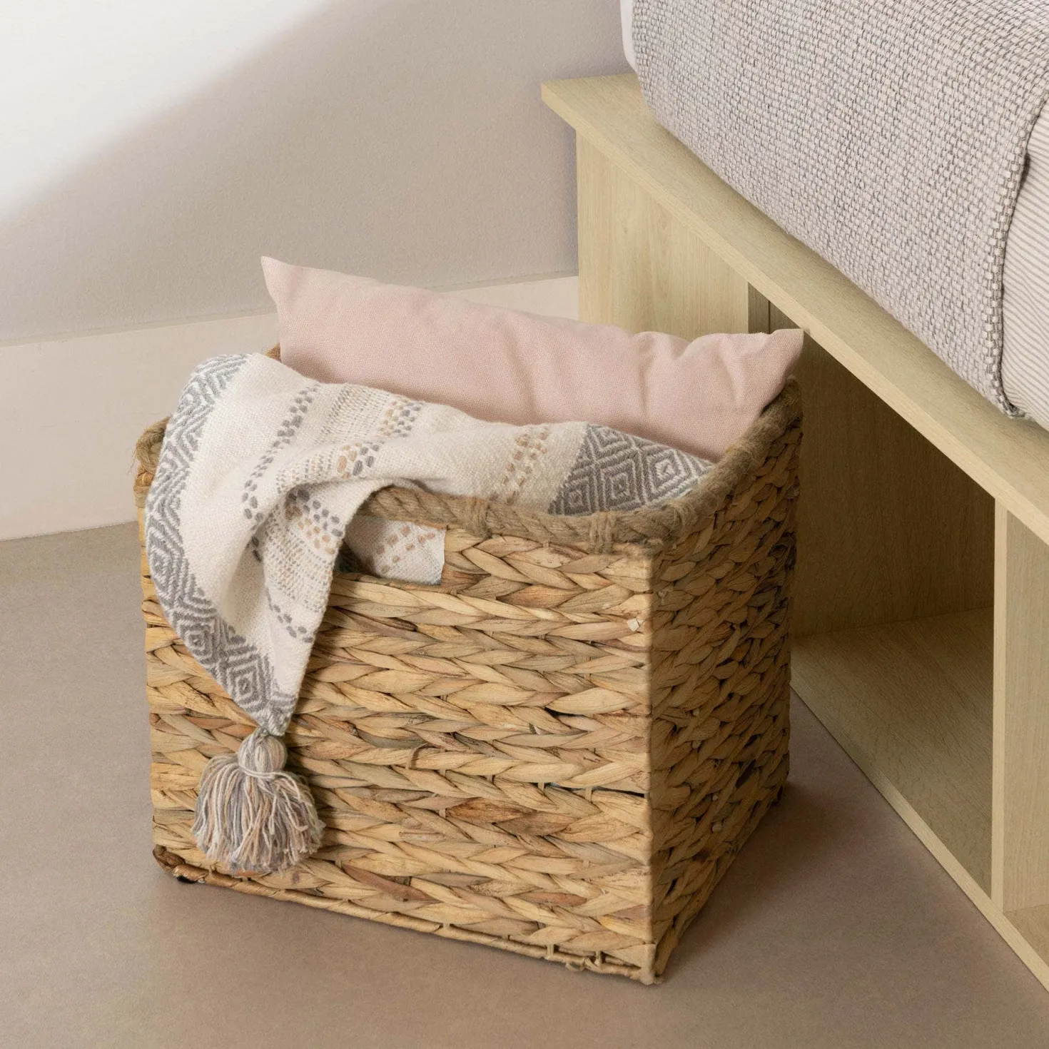 Très grand lit plateforme avec paniers de rangement (78") - South Shore