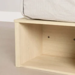 Très grand lit plateforme avec paniers de rangement (78