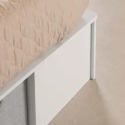 Très grand lit plateforme avec paniers de rangement (78