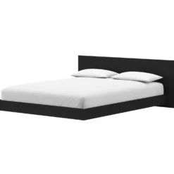 Très grand lit plateforme avec tête de lit (78") - Nexera