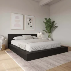 Très grand lit plateforme avec tête de lit - Nexera