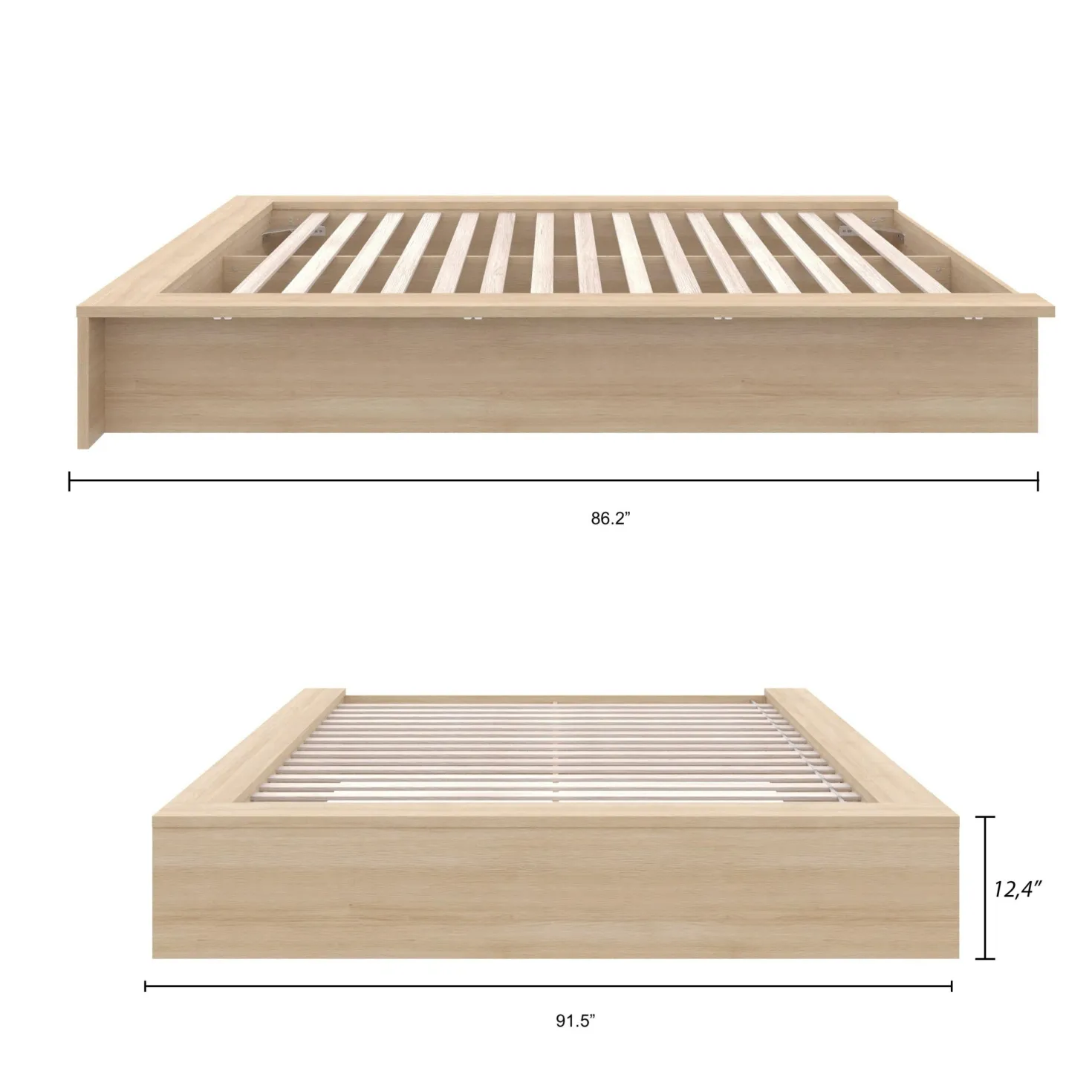 Très grand lit plateforme (78") - Nexera