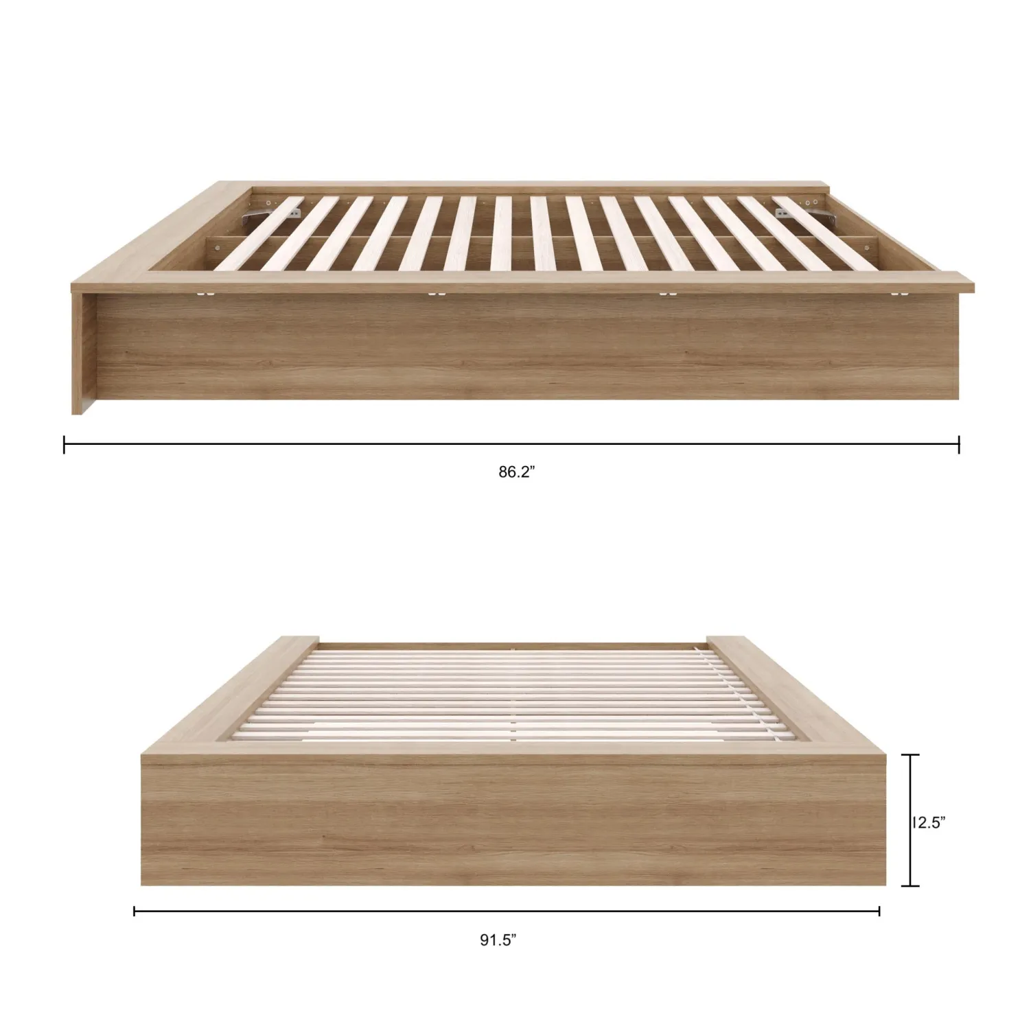 Très grand lit plateforme (78") - Nexera
