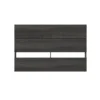 Tête de lit double effet de planches, gris écorce - Nexera